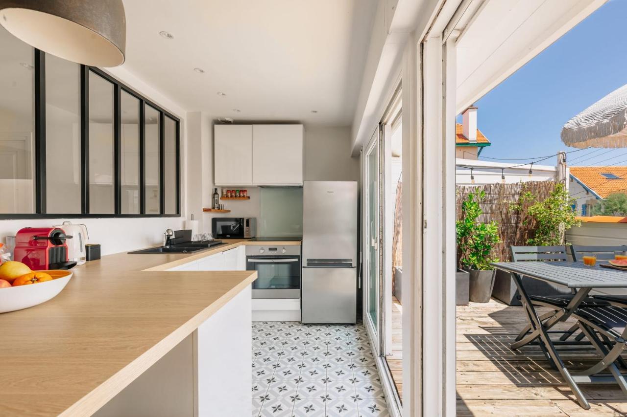 Ferienwohnung Little Bibi Terrace - Cote Des Basques And Private Garage Biarritz Exterior foto