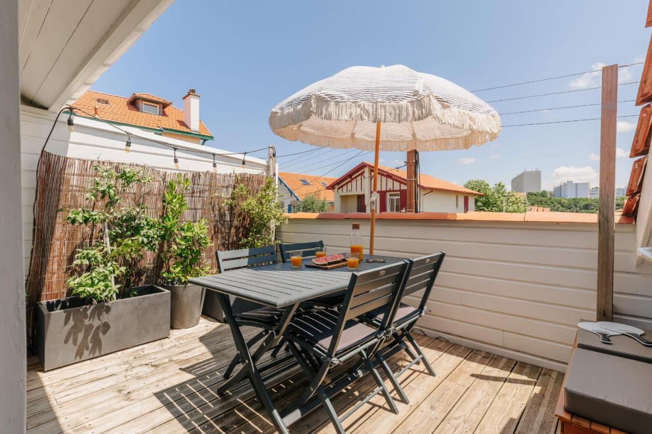 Ferienwohnung Little Bibi Terrace - Cote Des Basques And Private Garage Biarritz Exterior foto