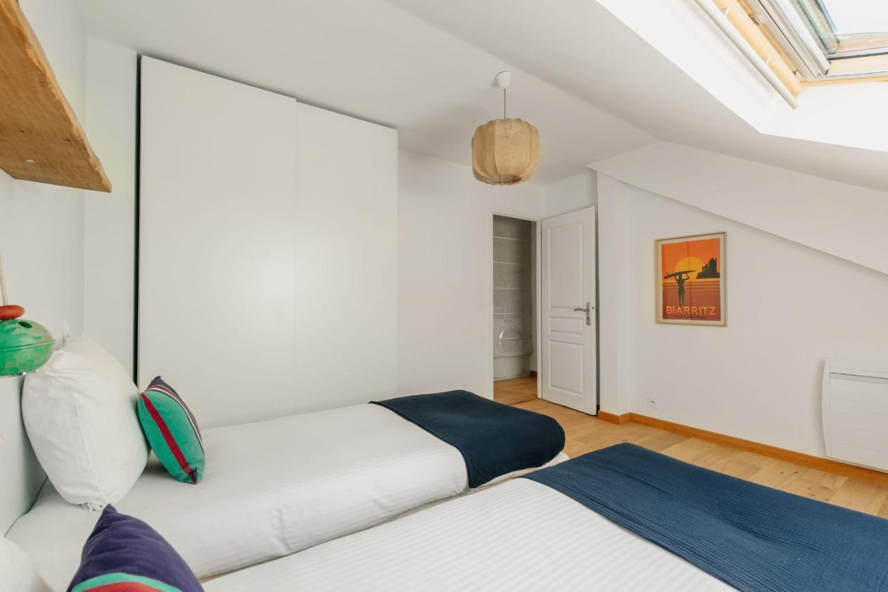 Ferienwohnung Little Bibi Terrace - Cote Des Basques And Private Garage Biarritz Exterior foto